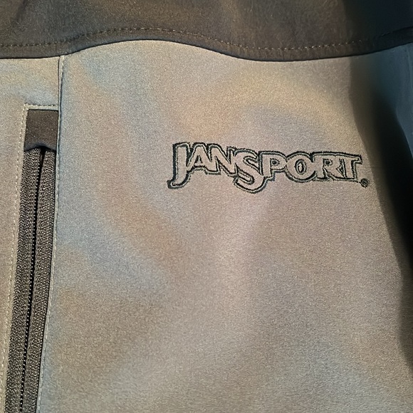 Jansport Jacket Mock Turtleneck Full Zippered Men’s 2XL Black and Gray - Picture 2 of 6